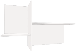 Éléments de niche couleur blanc pour meuble sur mesure