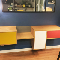 Design suspended shelf