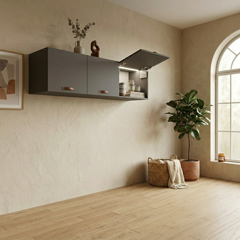Rangement extension meuble gris anthracite