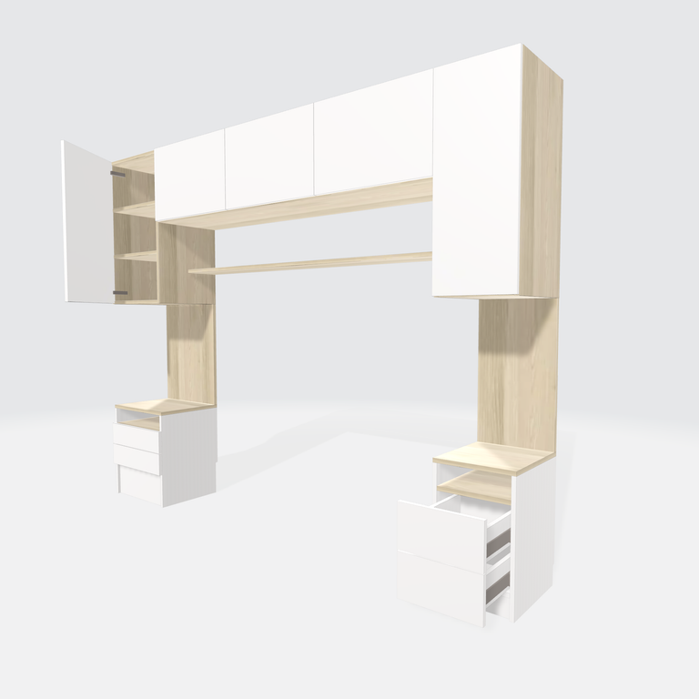 Configuration pont de lit sur mesure en 3D