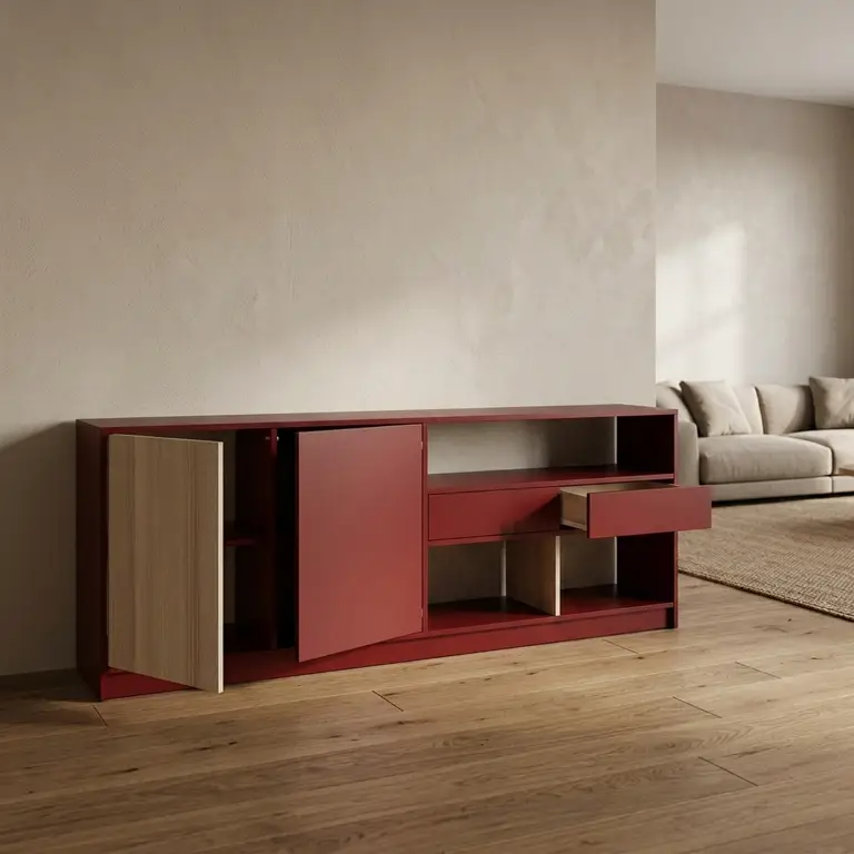 Buffet long avec ouverture personnalisable