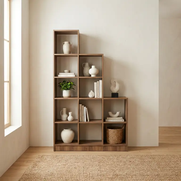 Etagère claustra en bois