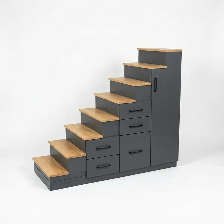 Meuble escalier avec tiroirs sur mesure