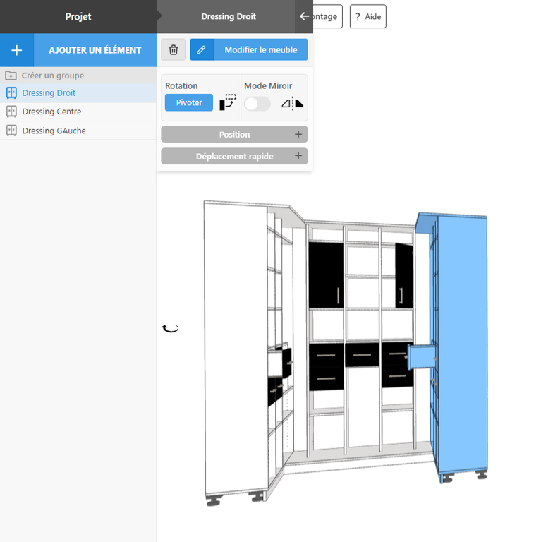 Dressing En U Complet Sur Mesure À Configurer