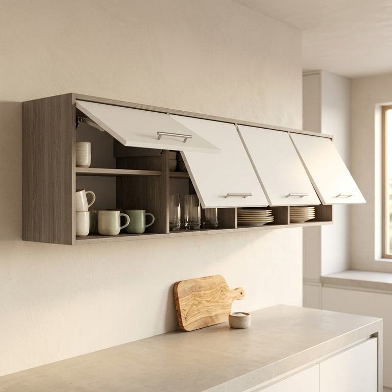 Meuble avec portes relevables sur-mesure