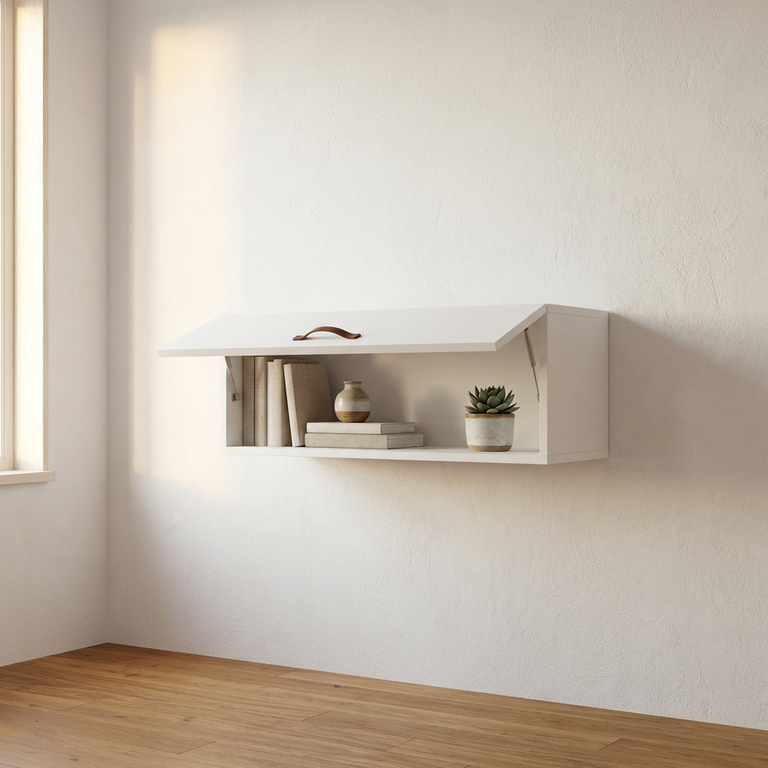 Rangement modulable avec porte relevable