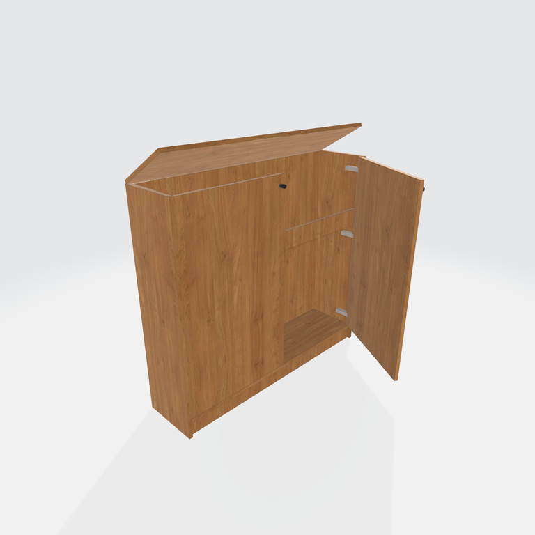 Meuble TV escamotable avec dessus relevable