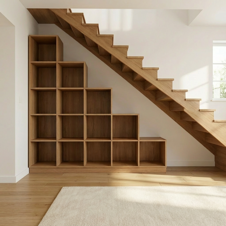 Escalier bibliothèque - Vue 2