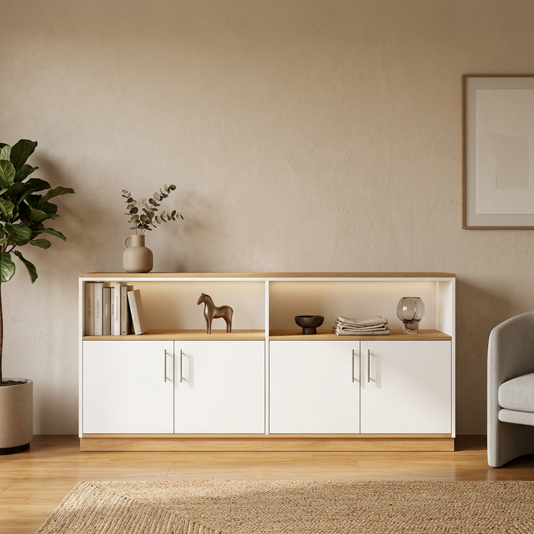 Meuble bas avec porte sur-mesure