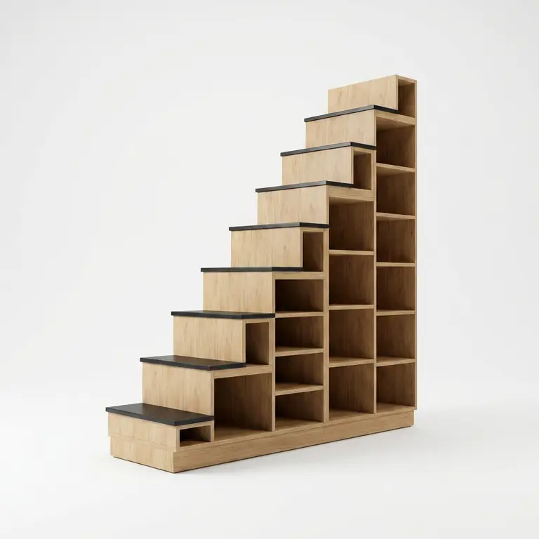 Custom-made staircase unit, left-hand slope
