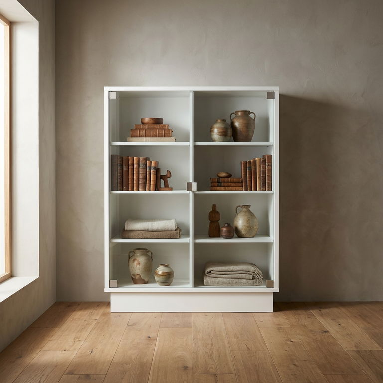 Configurer caisson sur mesure avec portes en verre