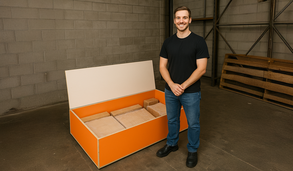 Caisse En Bois Livraison Large