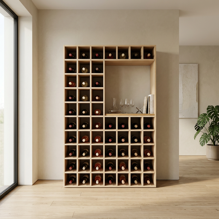Casier en bois rangement bouteille