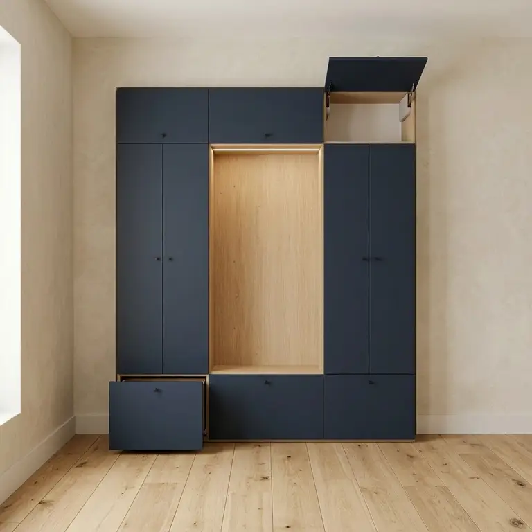 Meuble d'entrée design avec niche