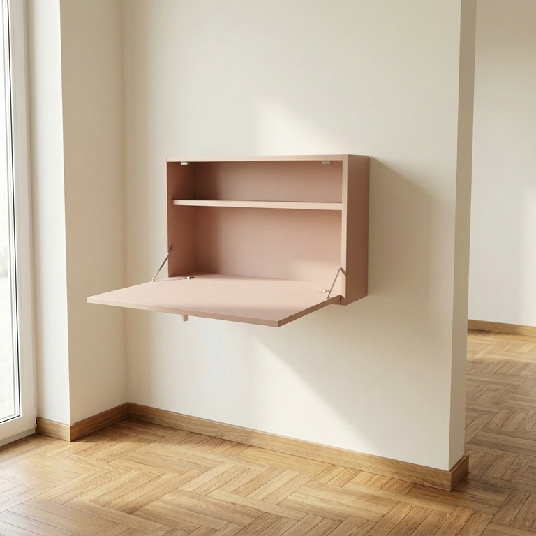 Bureau abattant secrétaire suspendu