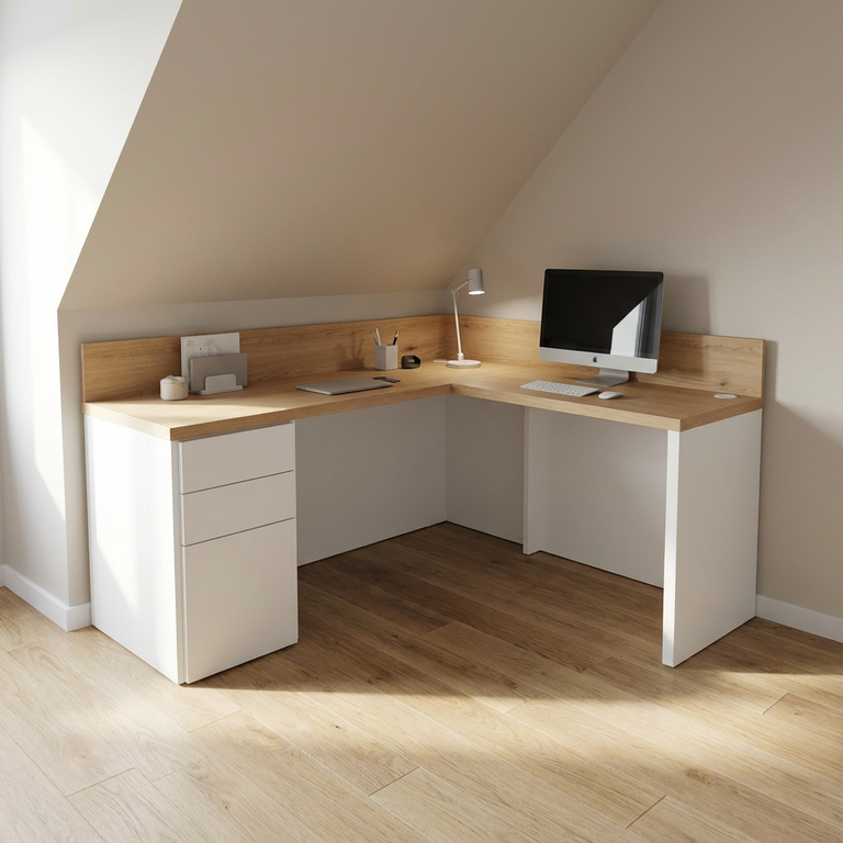 Bureau sur mesure en angle