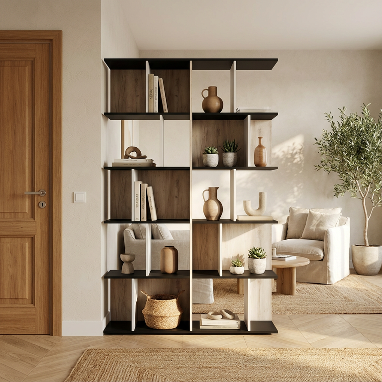 Séparateur de pièce asymétrique