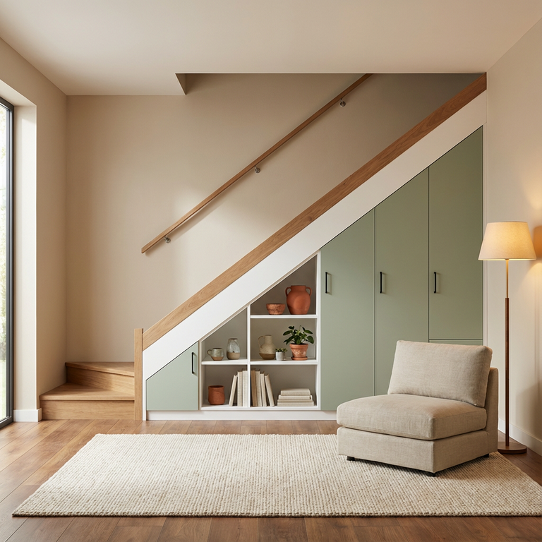 Dressing sous escalier sur mesure