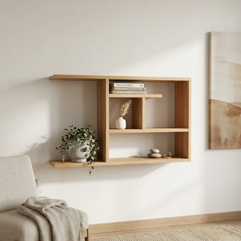 Etagère murale asymétrique sur-mesure