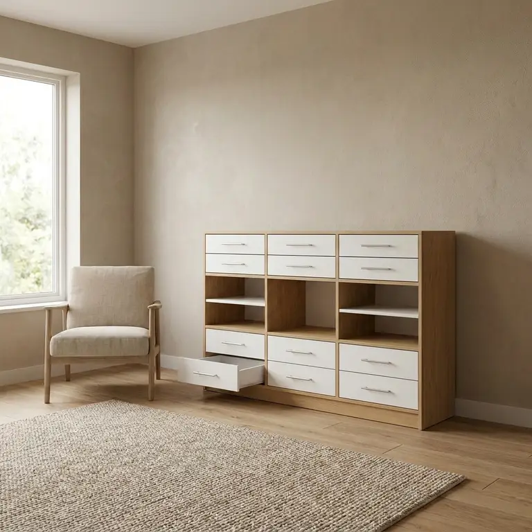Buffet avec tiroirs sur-mesure