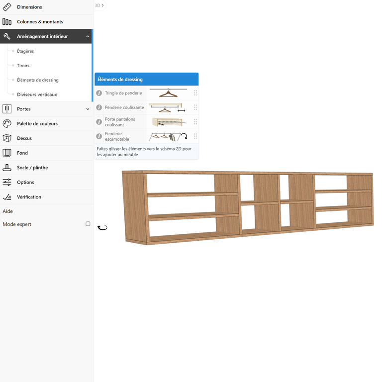 meuble modulable sur mesure pour salon à configurer