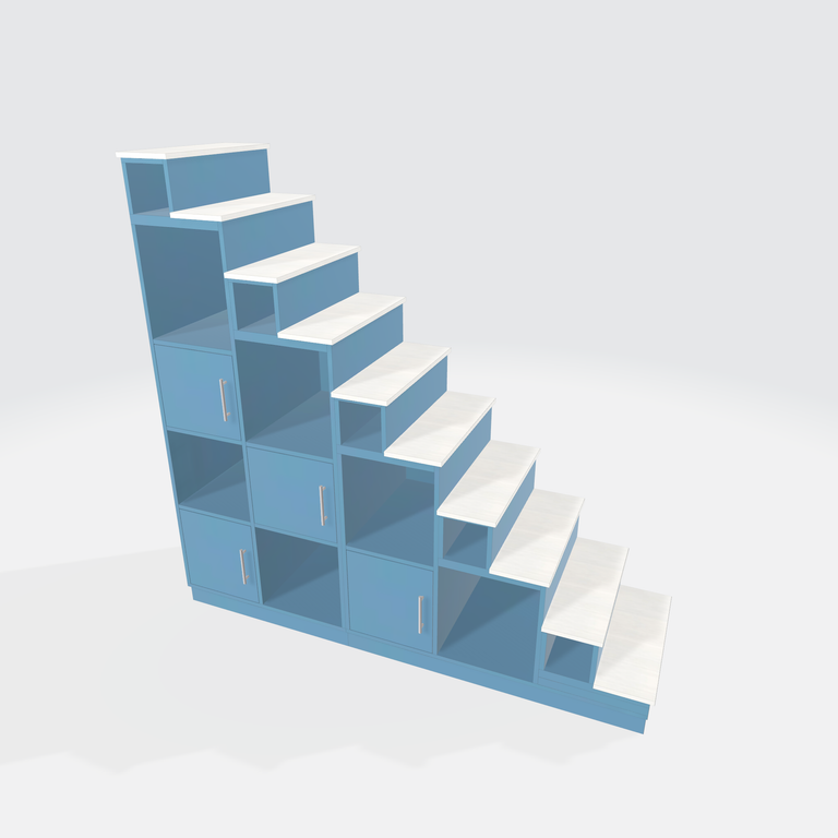 Escalier bibliothèque sur mesure - Vue 3