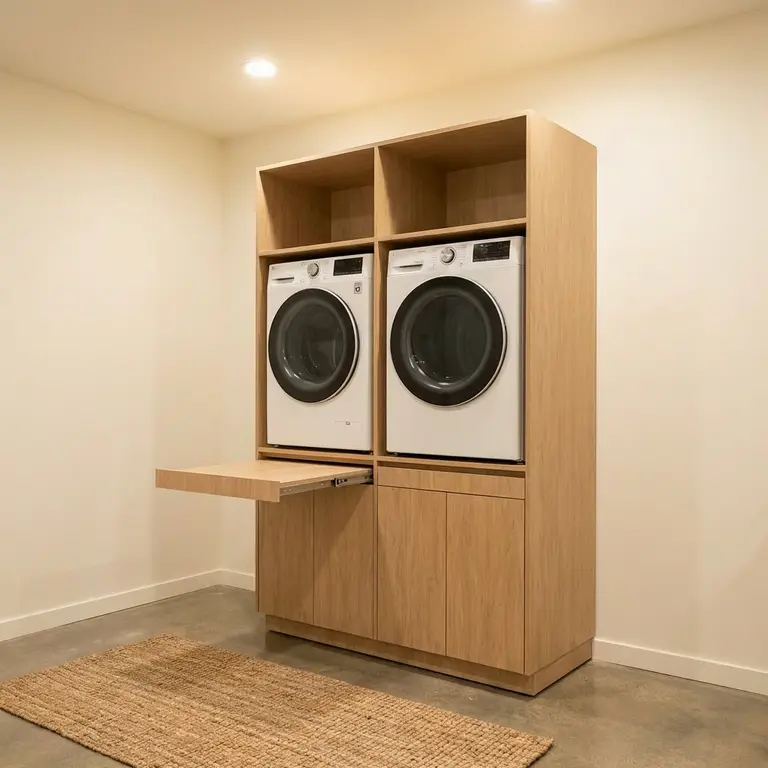 Meuble caisson sur mesure pour machine à laver 