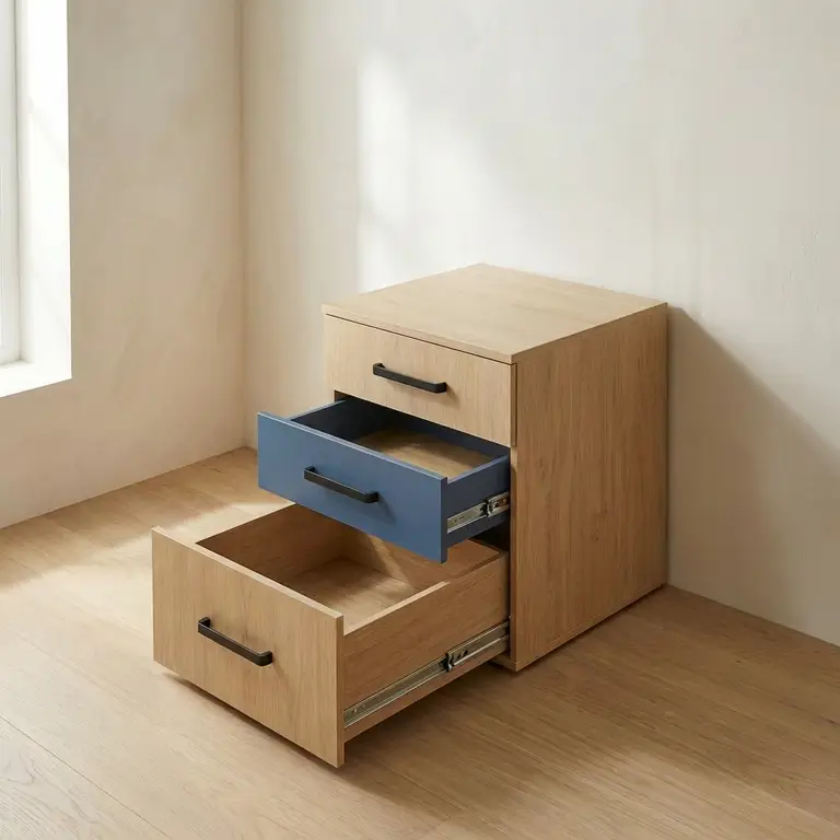 Caisson 3 tiroirs pour ajouter du rangement sous un bureau