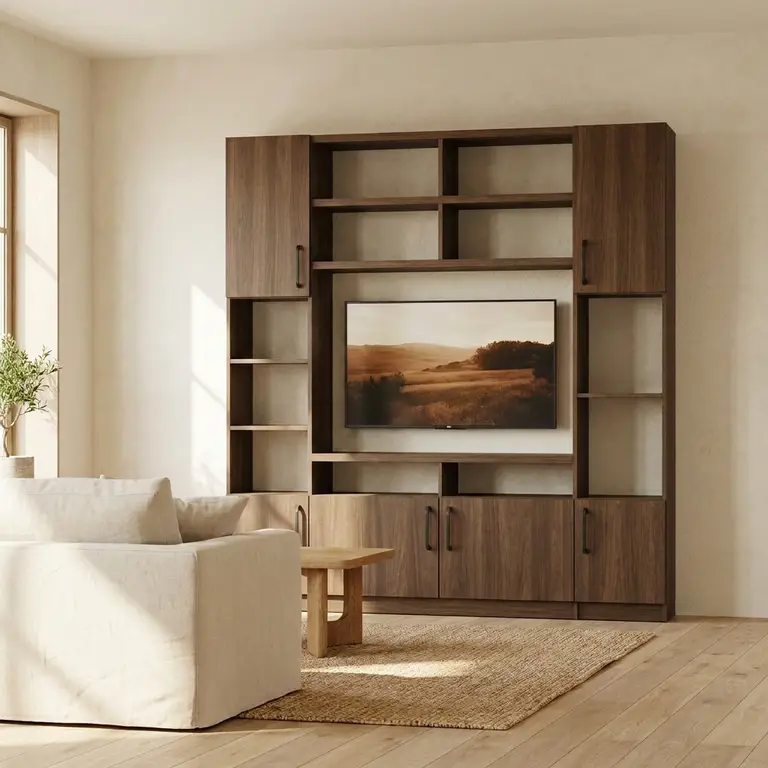 Meuble télévision avec niche centrale