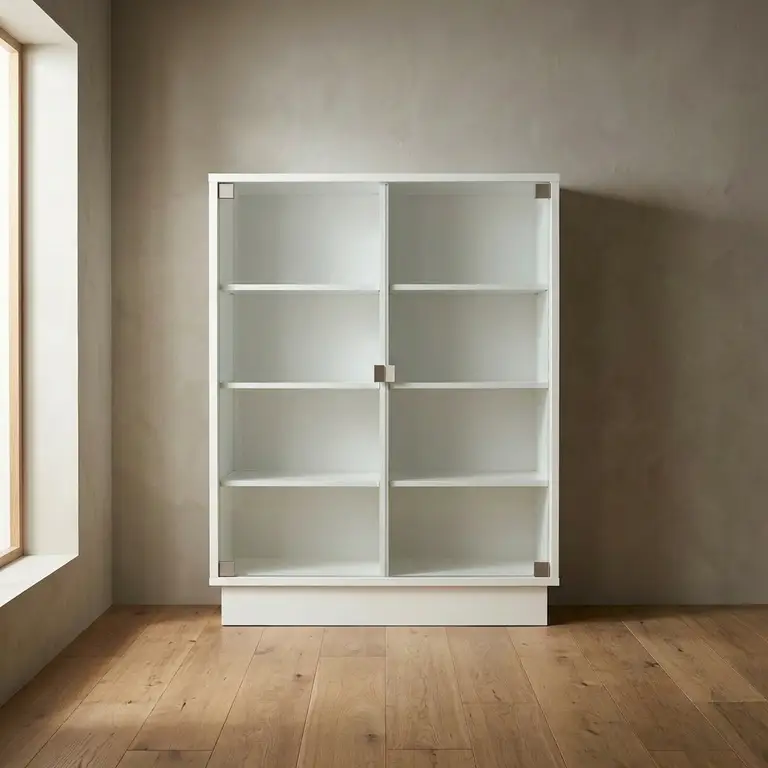 Caisson sur mesure avec portes en verre