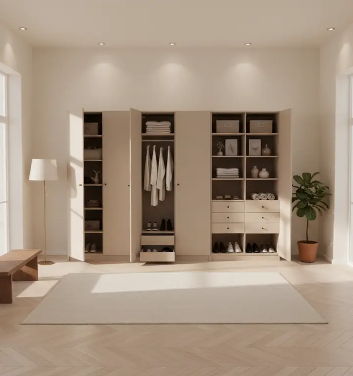 Grote kleedkamer op maat