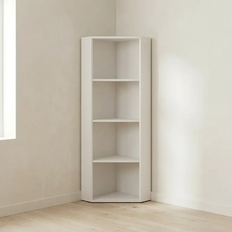 Custom-made corner bookcase