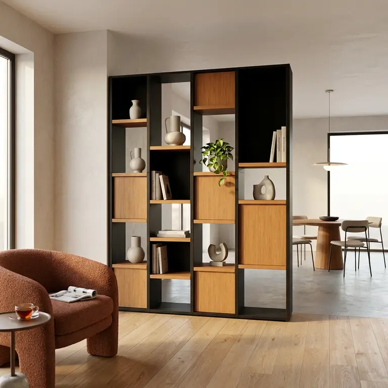 Made-to-measure entrance room divider