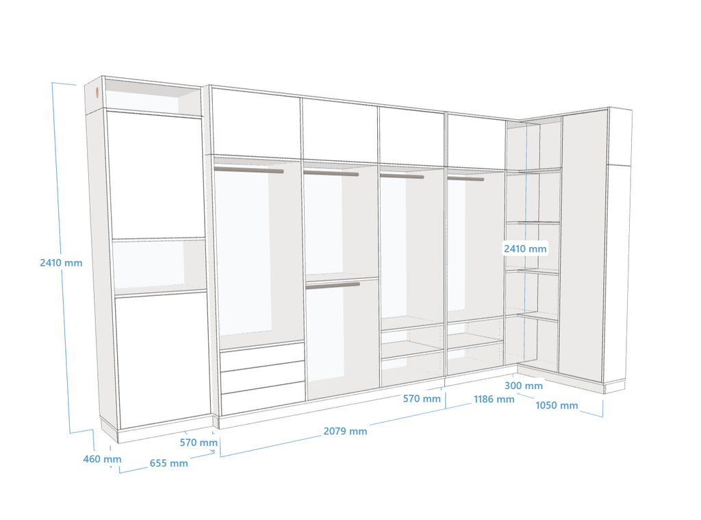 Dressing en L sur mesure - Vue 3