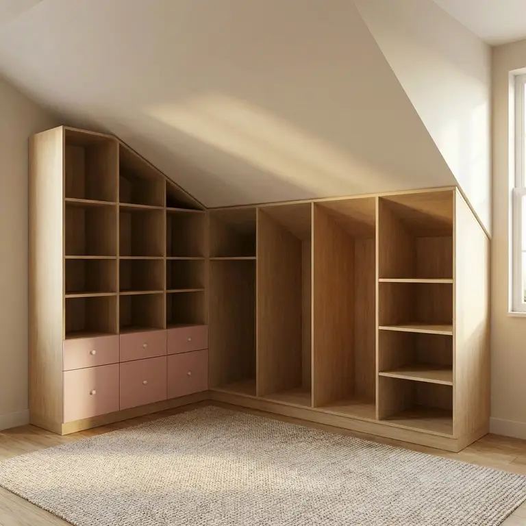 Op maat gemaakte kledingkasten in de gang, tegenover elkaar geplaatst - Vue 2