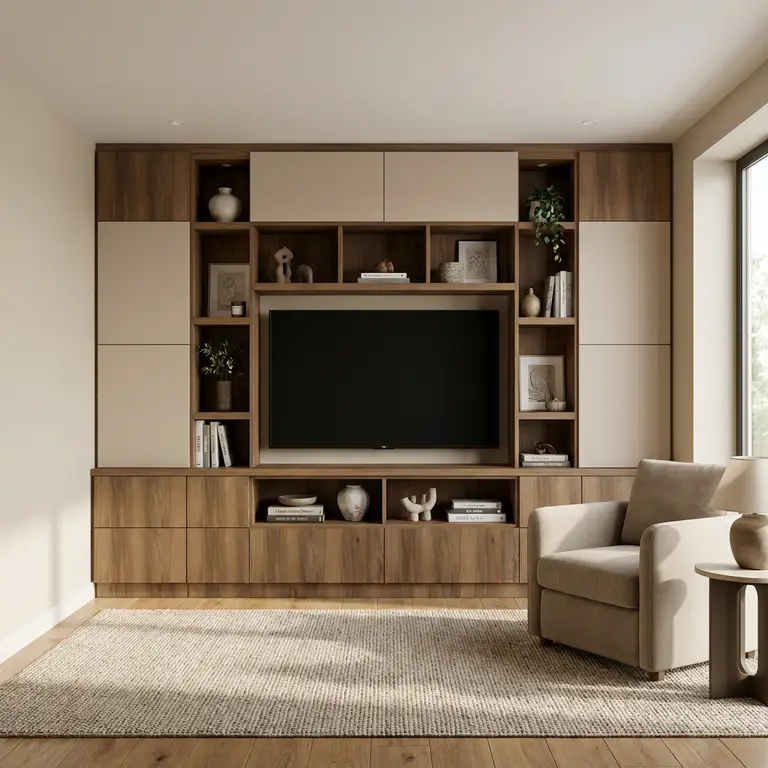Meuble sur mesure avec niche TV 