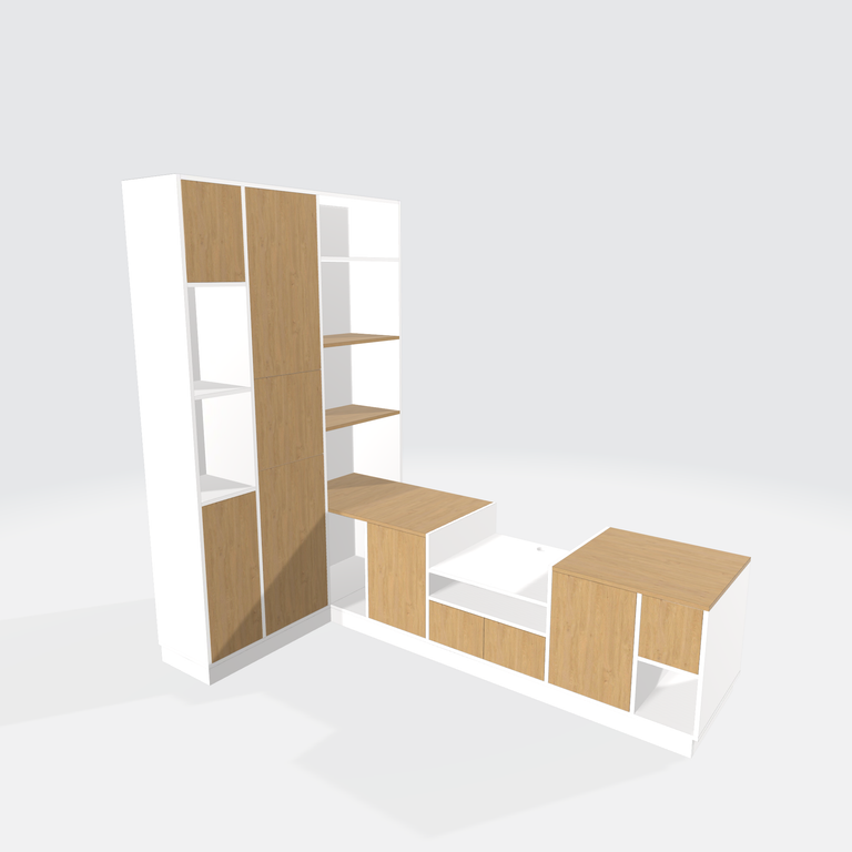 Assemblage de meubles TV pour vidéoprojecteur 