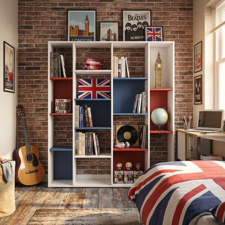 Bibliothèque sur mesure de séparation colorée - Vue 4