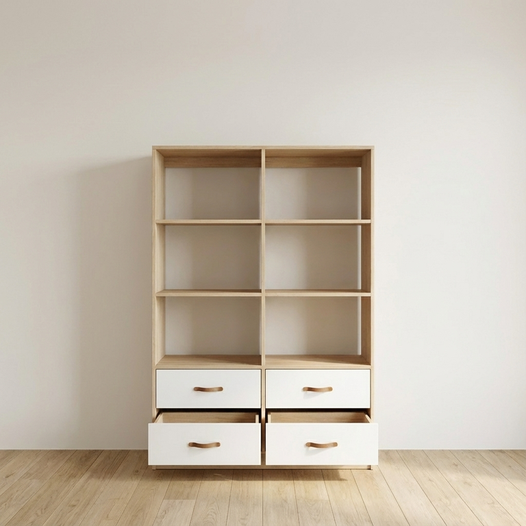 Custom room divider dresser