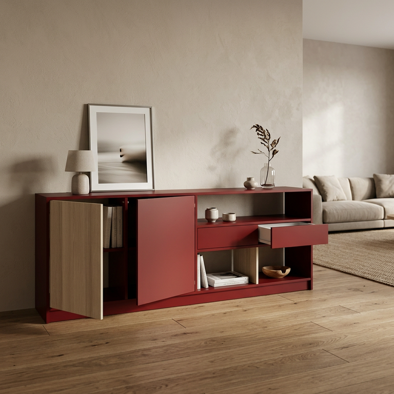 Buffet long avec ouverture personnalisable