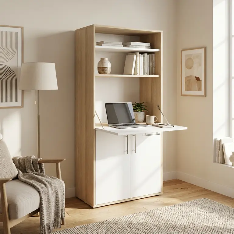 Bureau 70cm abattant secrétaire