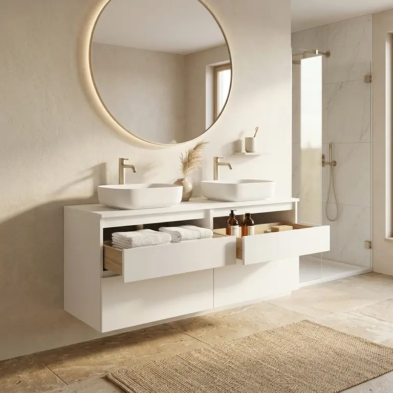 Meuble salle de bain suspendu