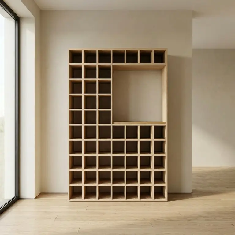 Casier en bois rangement bouteille