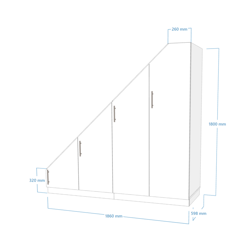 Dressing sous escalier chambre mezzanine