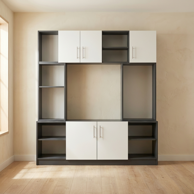 Meuble bibliothèque niche TV