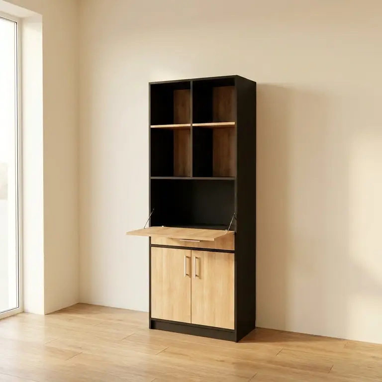 Bureau secrétaire haut en bois