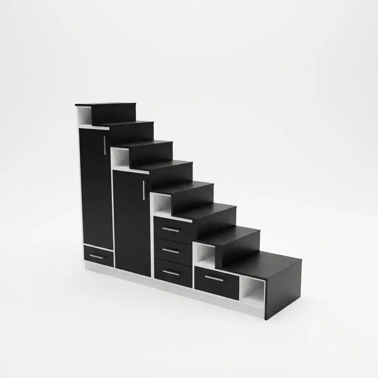Meuble escalier avec contre-marches