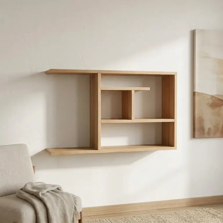 Etagère murale asymétrique sur-mesure