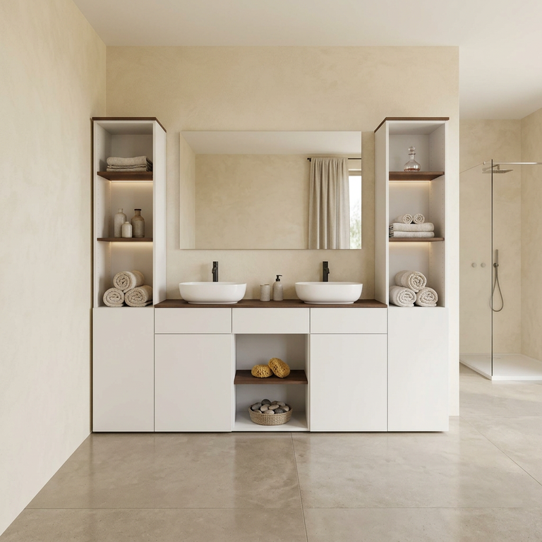 Ensemble meuble de salle de bain modulable