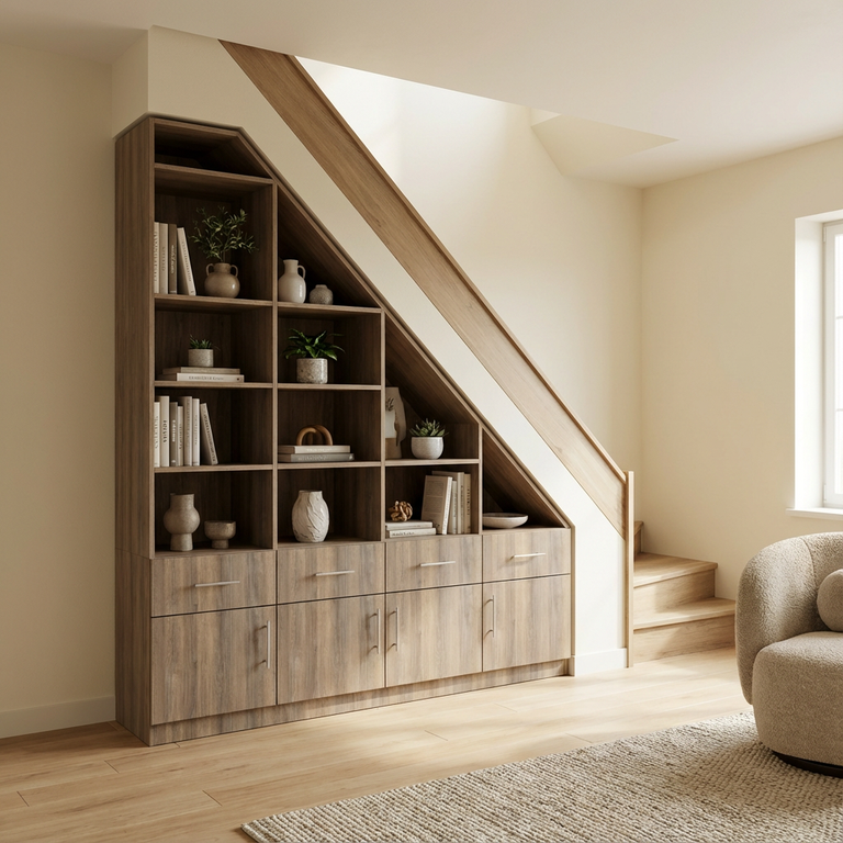 Meuble sous escalier de rangement